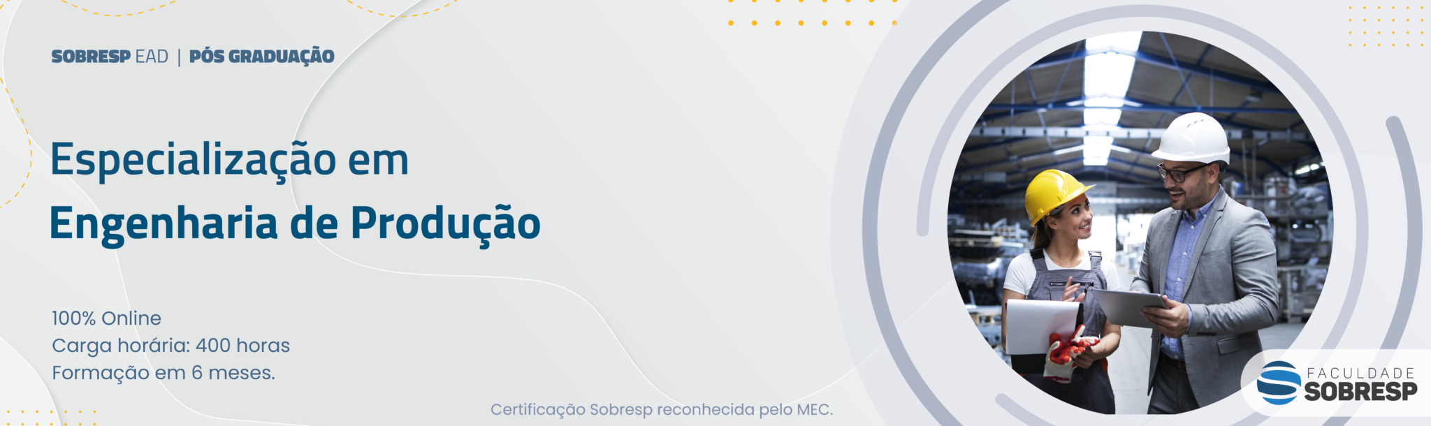 Especialização em Engenharia de Produção – Pós-graduação Sobresp